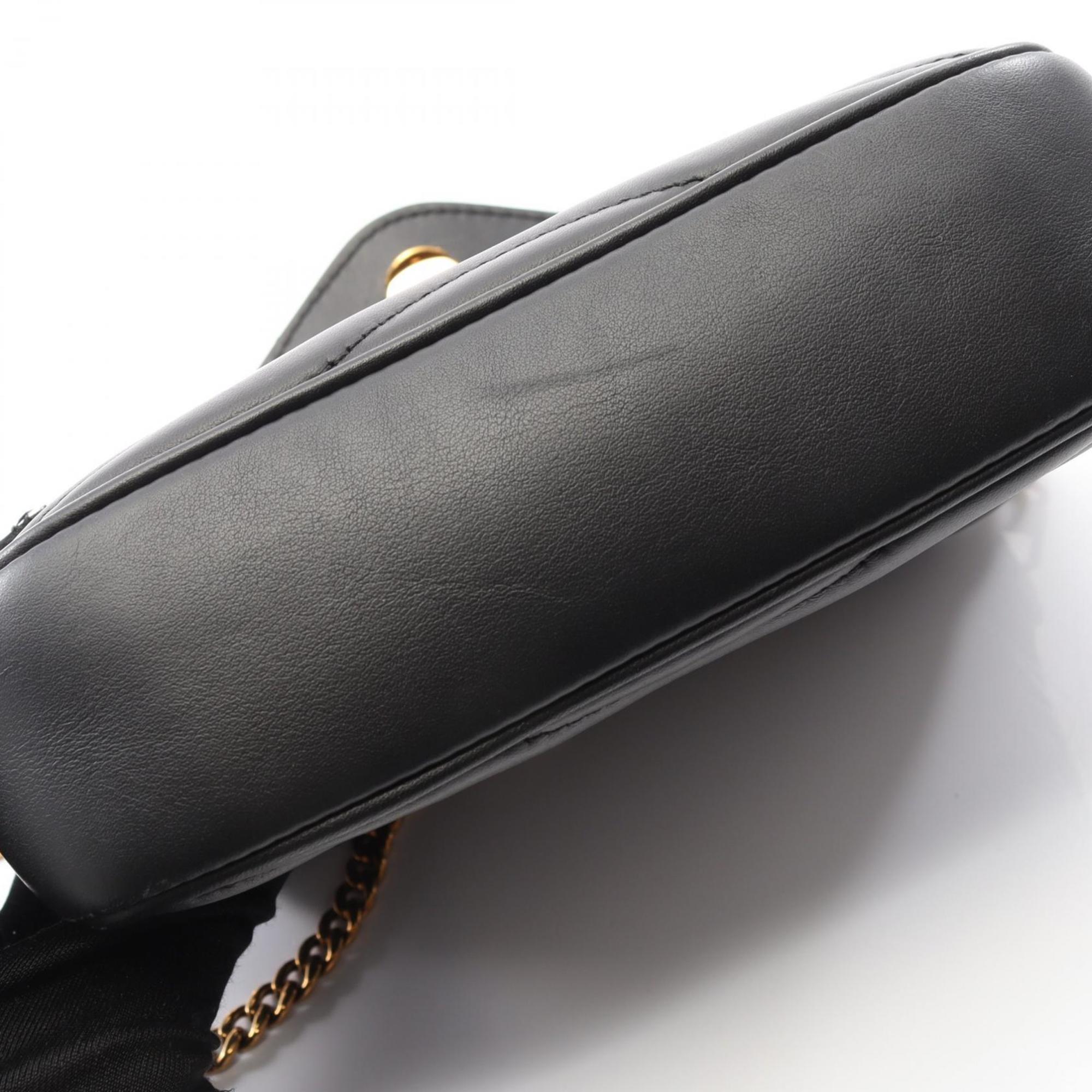 Louis Vuitton Black Leather Pochette Shoulder Bag