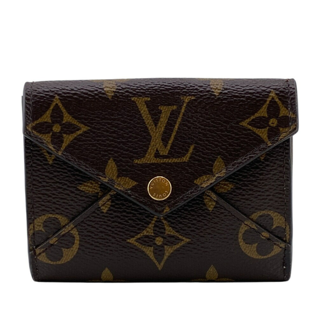 Louis Vuitton Brown Leather Wallet (Tri-Fold)