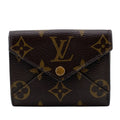 Louis Vuitton Brown Leather Wallet (Tri-Fold)