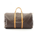 Louis Vuitton Brown Monogram Coated Canvas Leather Boston Bag