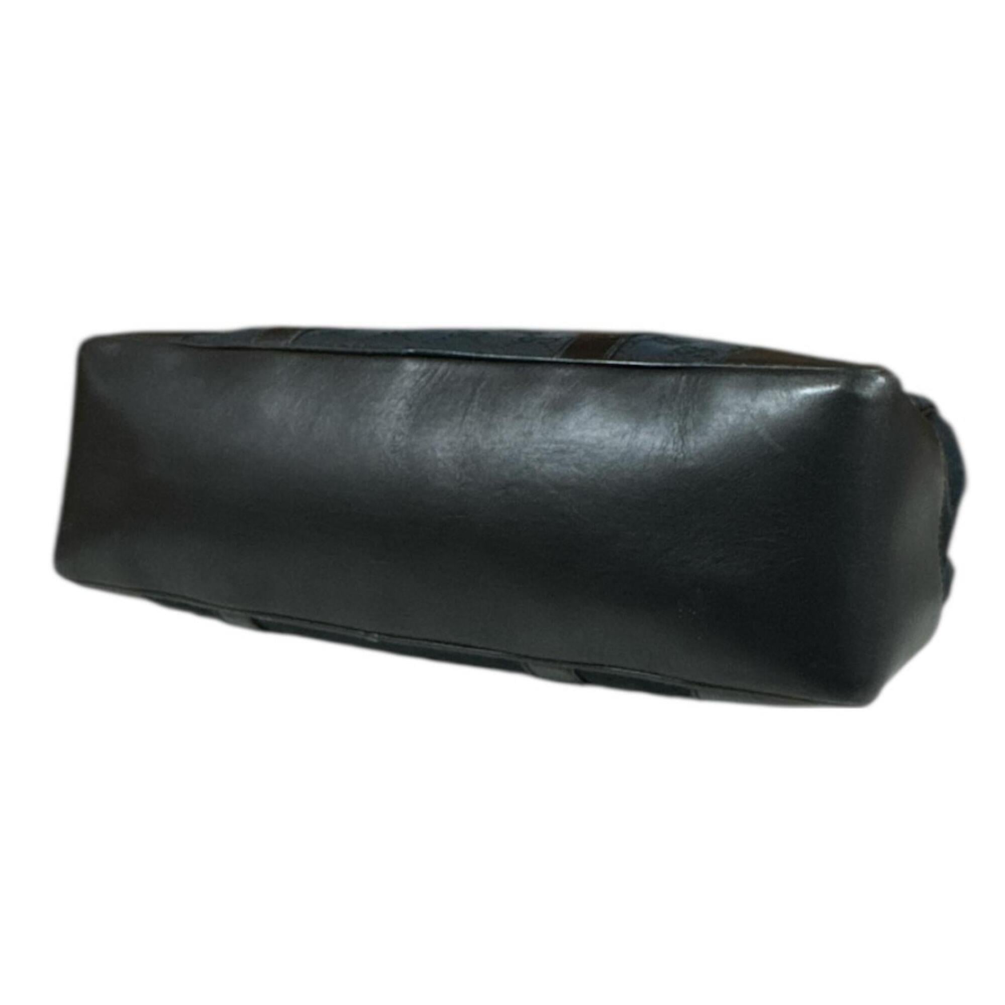 Gucci Gg Canvas Black Gg Canvas Shoulder Bag (Pre-Owned)