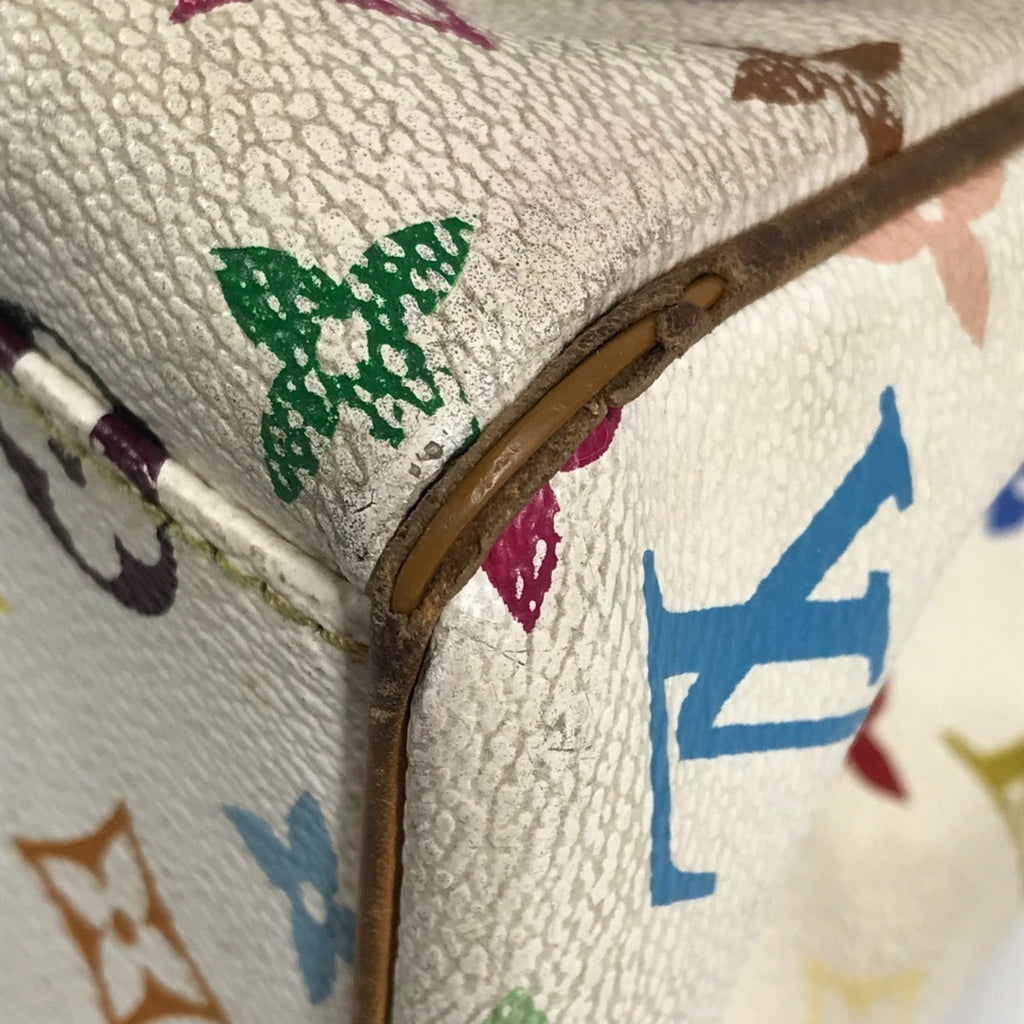 Louis Vuitton Blanc Monogram Multicolore Shoulder Bag Tote Bag
