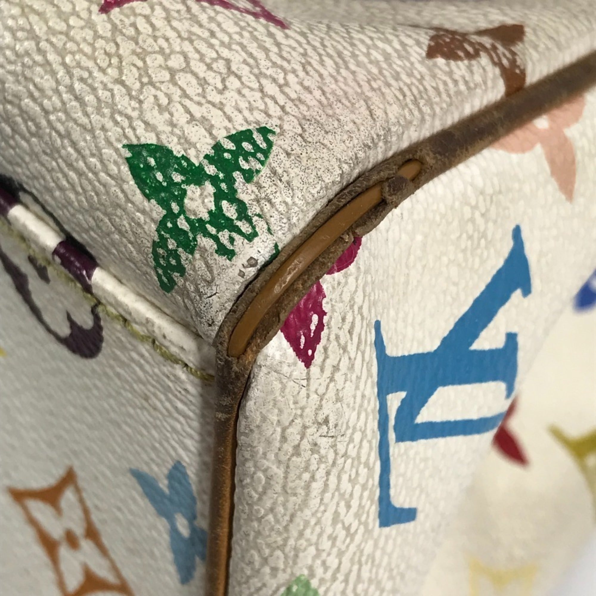 Louis Vuitton Blanc Monogram Multicolore Shoulder Bag Tote Bag