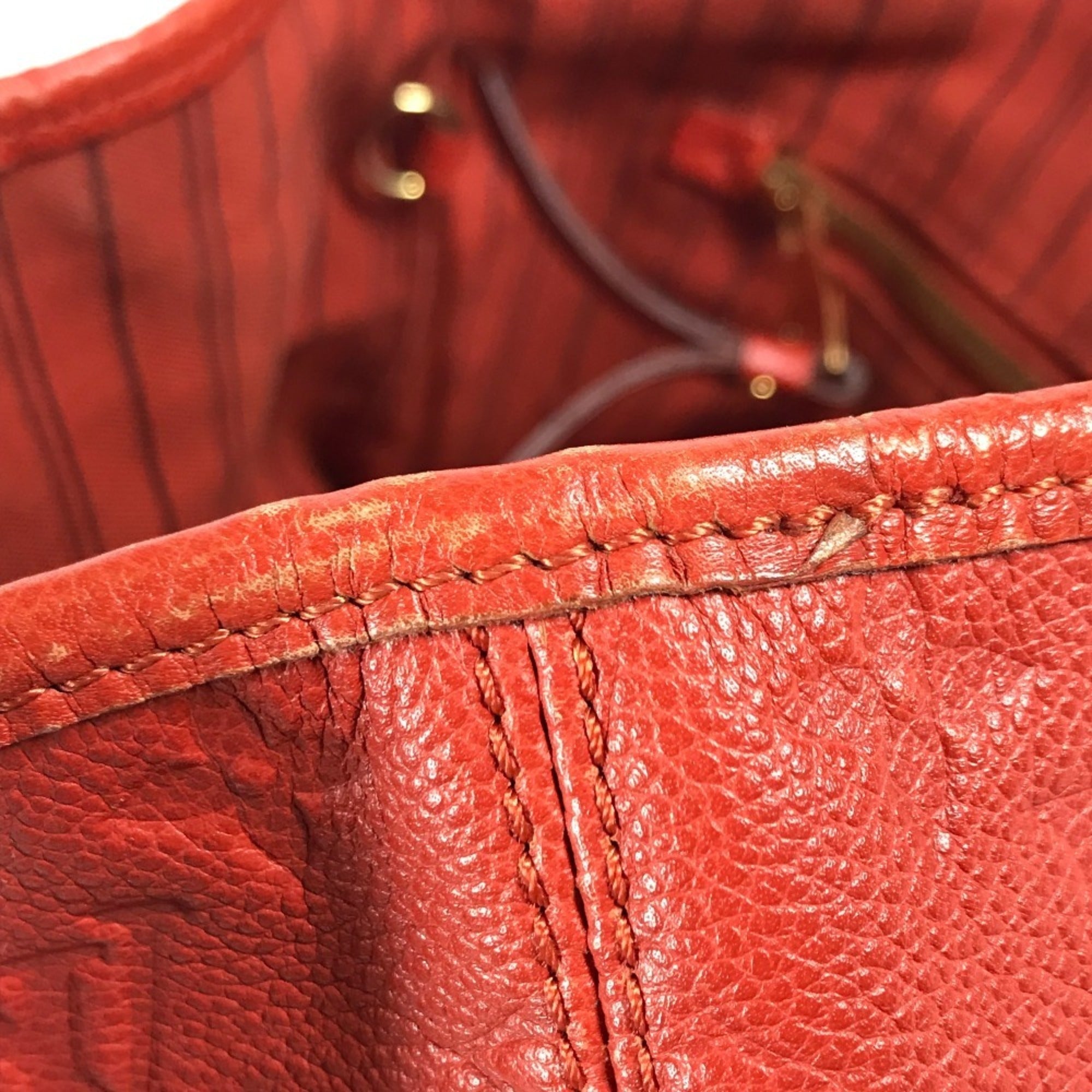 Louis Vuitton Monogram Empreinte Red Color Monogram Empreinte Shoulder Bag Tote Bag