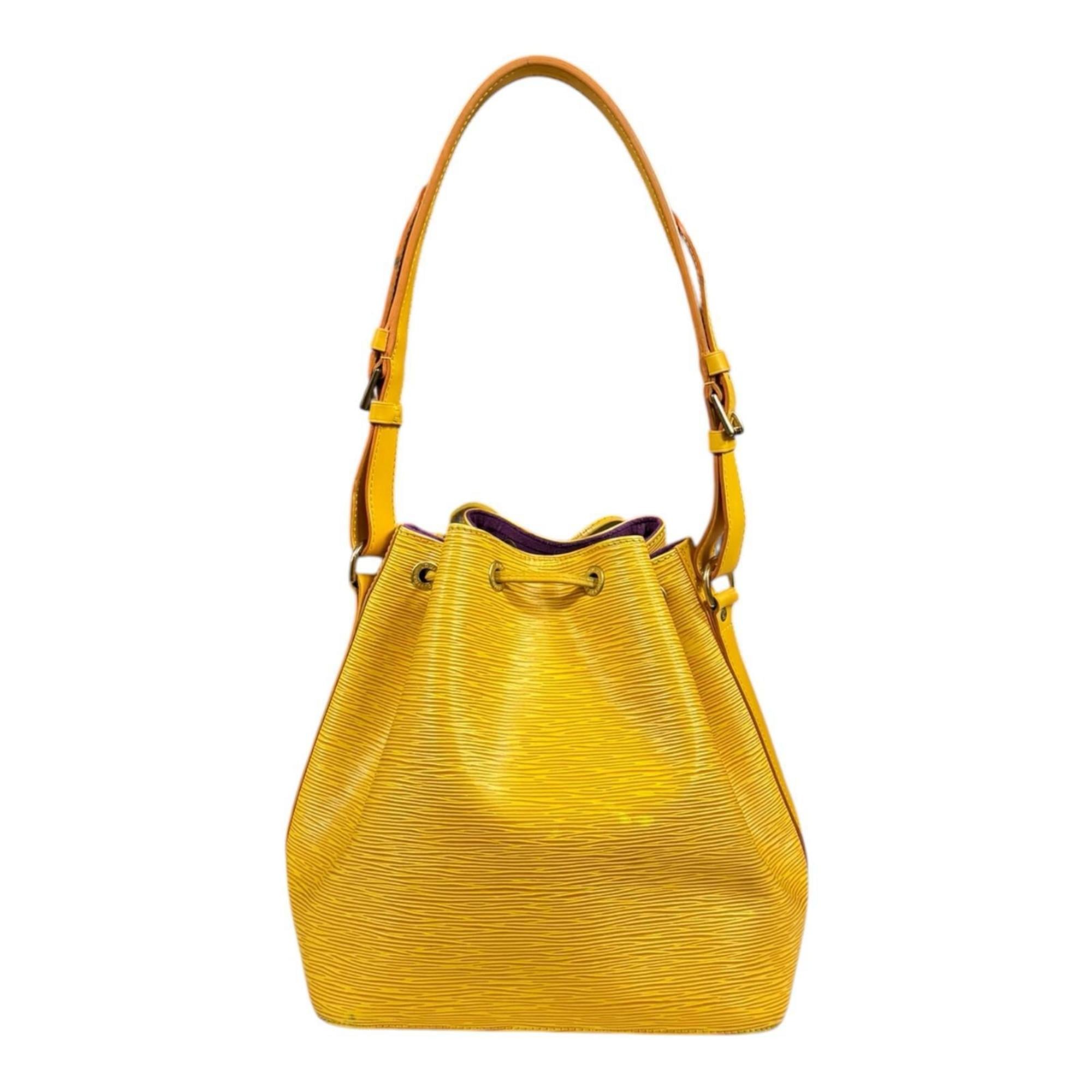 Louis Vuitton Epi Yellow Epi Leather Shoulder Bag