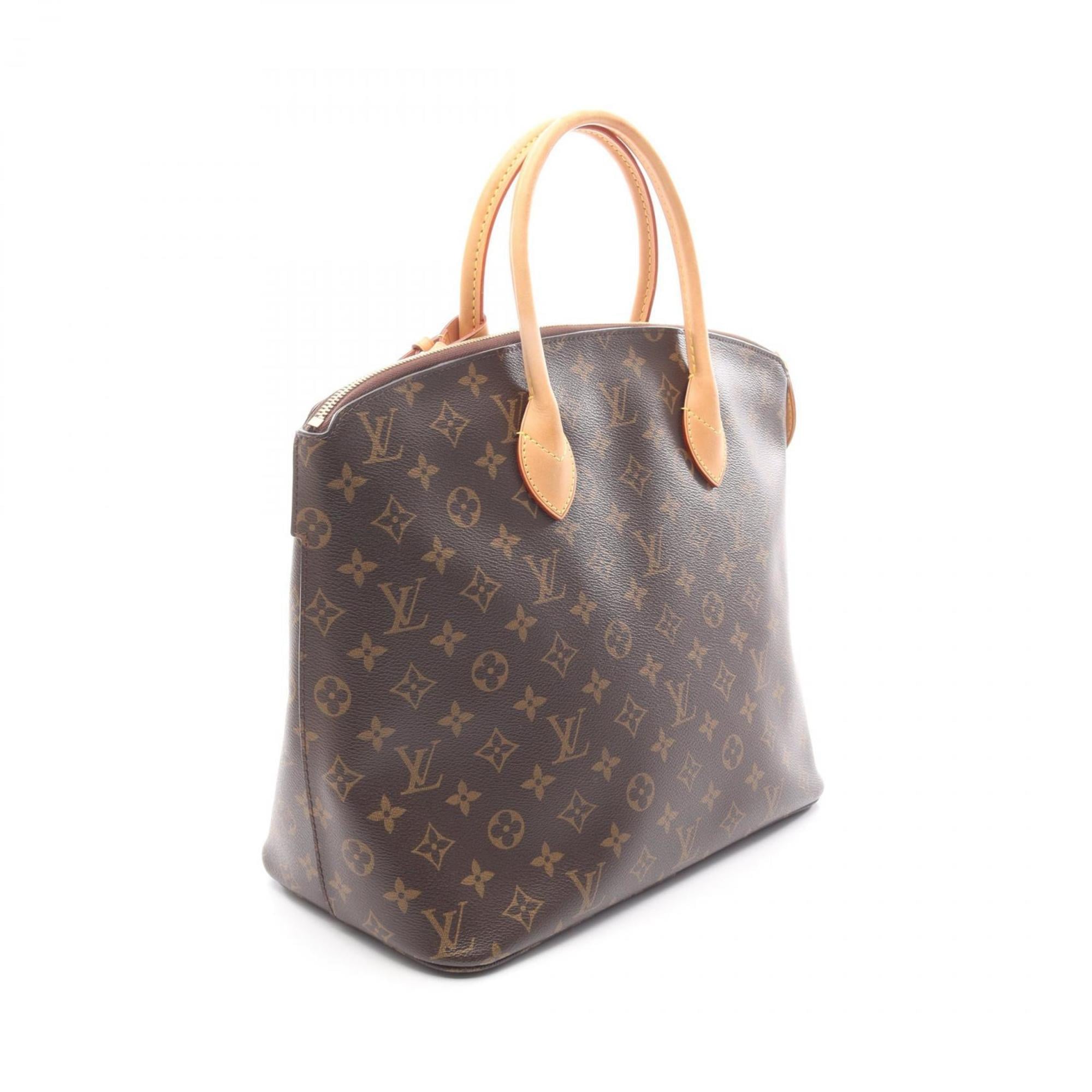 Louis Vuitton Brown Monogram Coated Canvas Leather Handbag