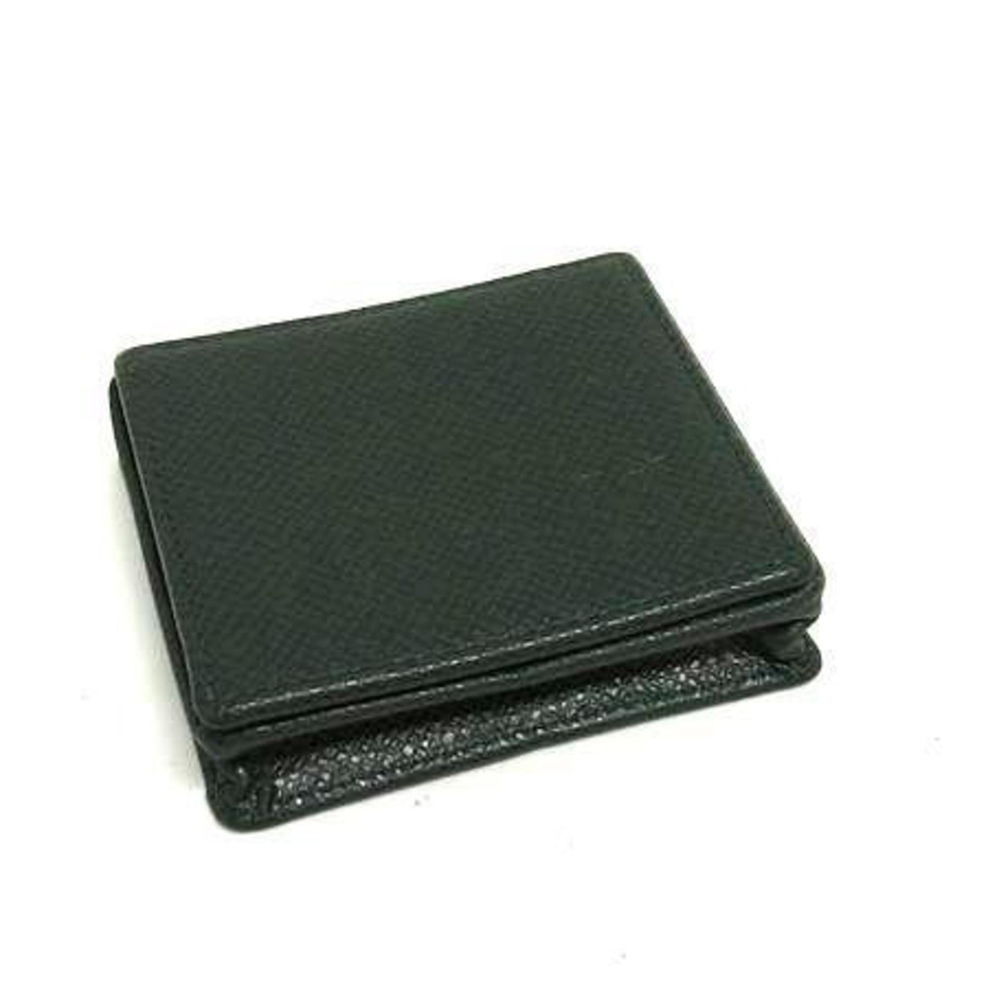 Louis Vuitton Episea Green Taiga Leather Coin Purse/Coin Case