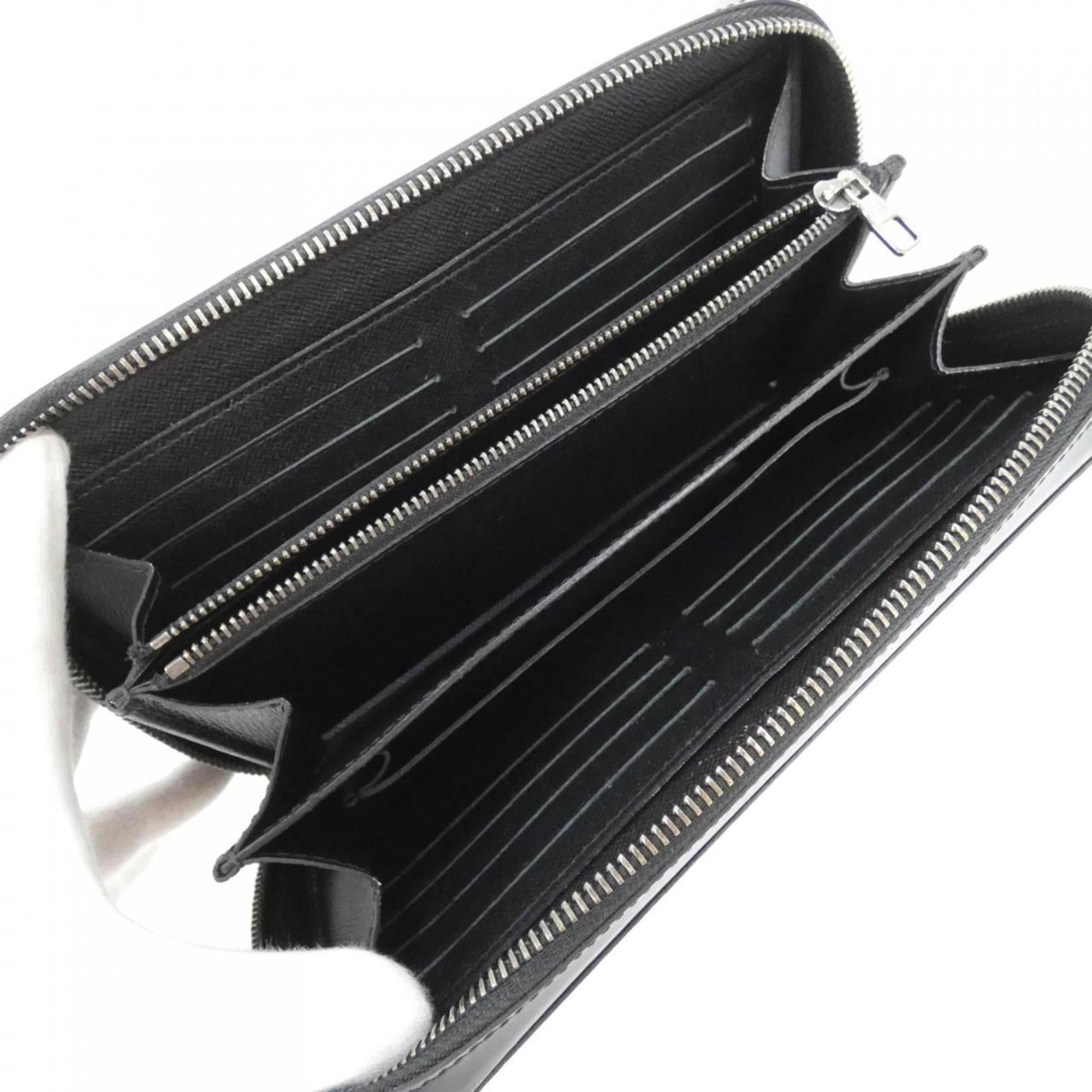 Louis Vuitton Black Coated Canvas Long Wallet