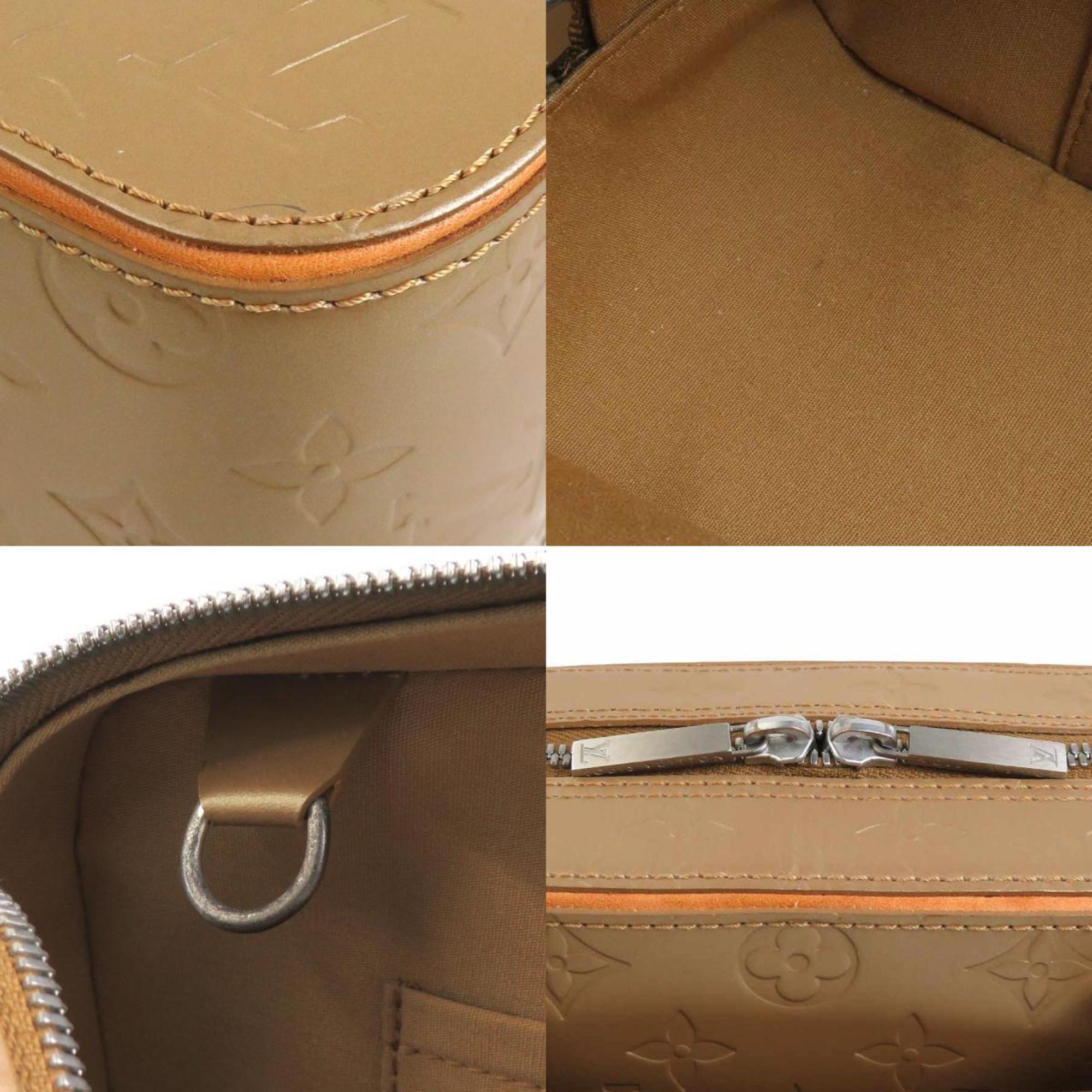 Louis Vuitton Gold Brown Monogram Mat Handbag
