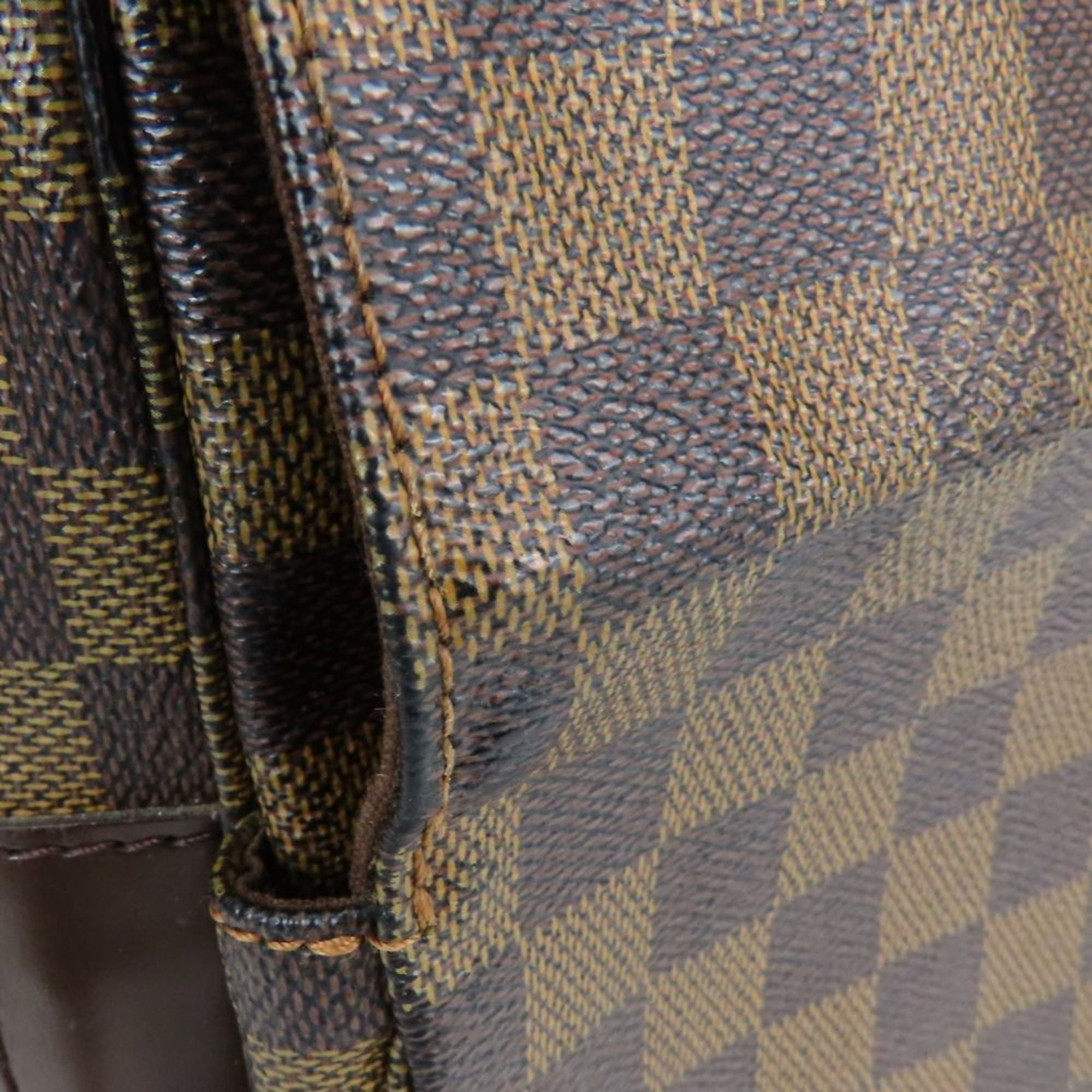 Louis Vuitton Brown Damier Canvas Ebene Damier Canvas Leather Shoulder Bag