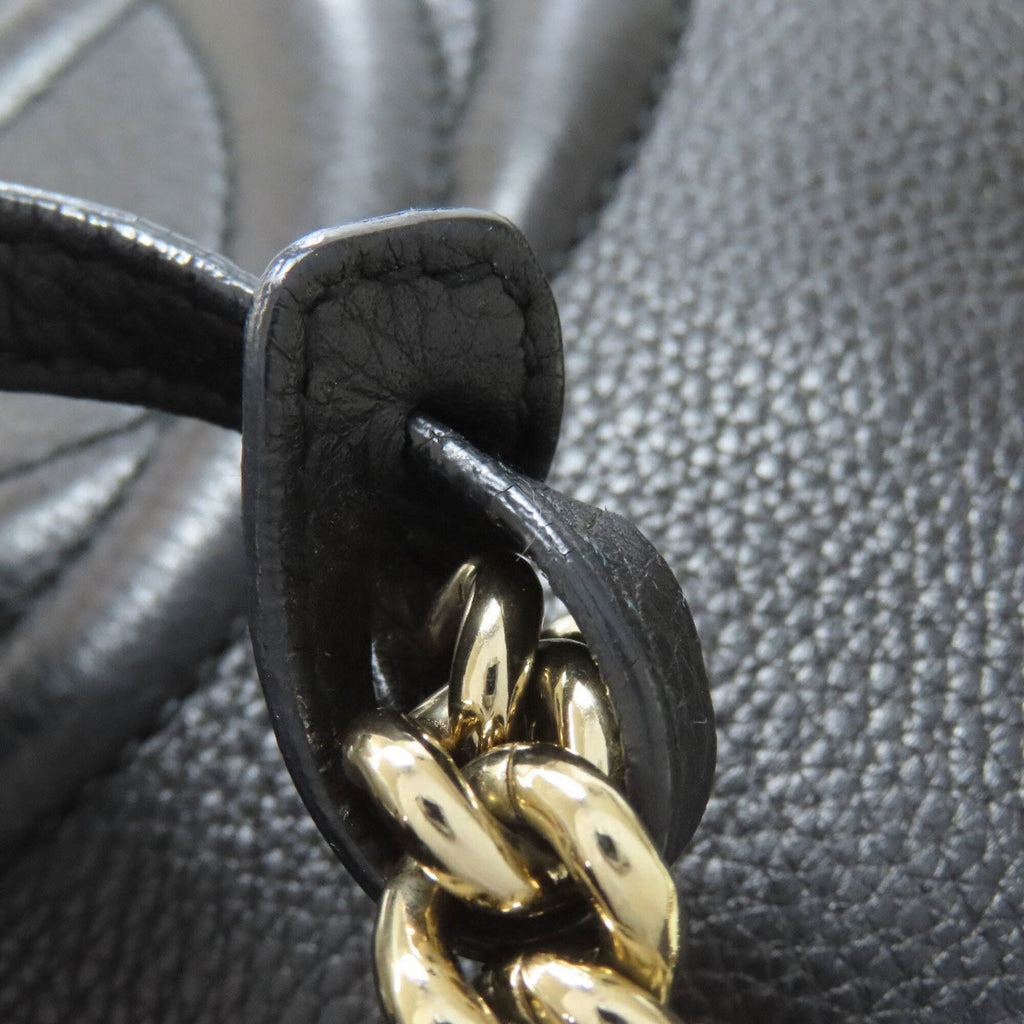Gucci Black Leather Tote Bag (Pre-Owned)