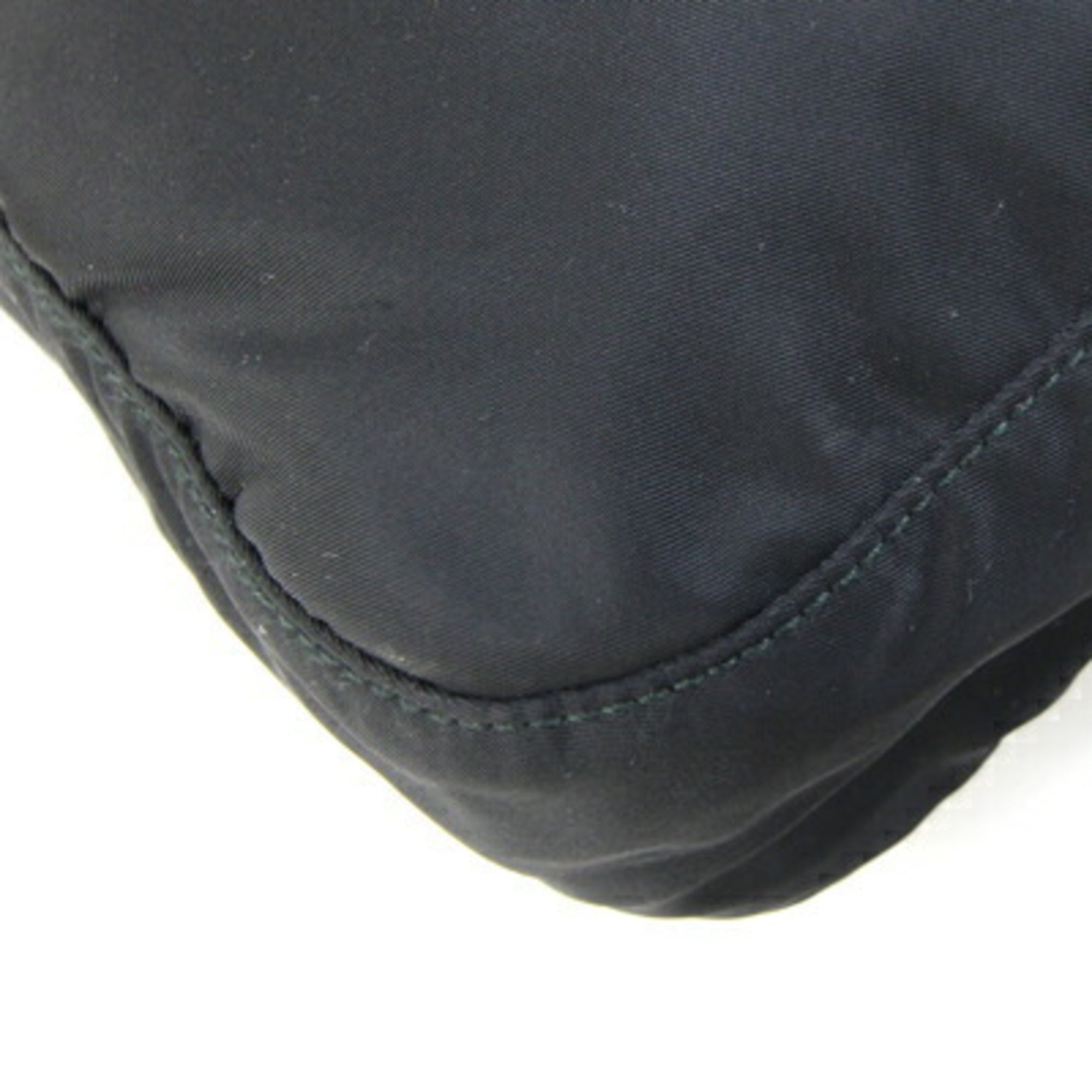 Prada Black Nylon Leather Shoulder Bag