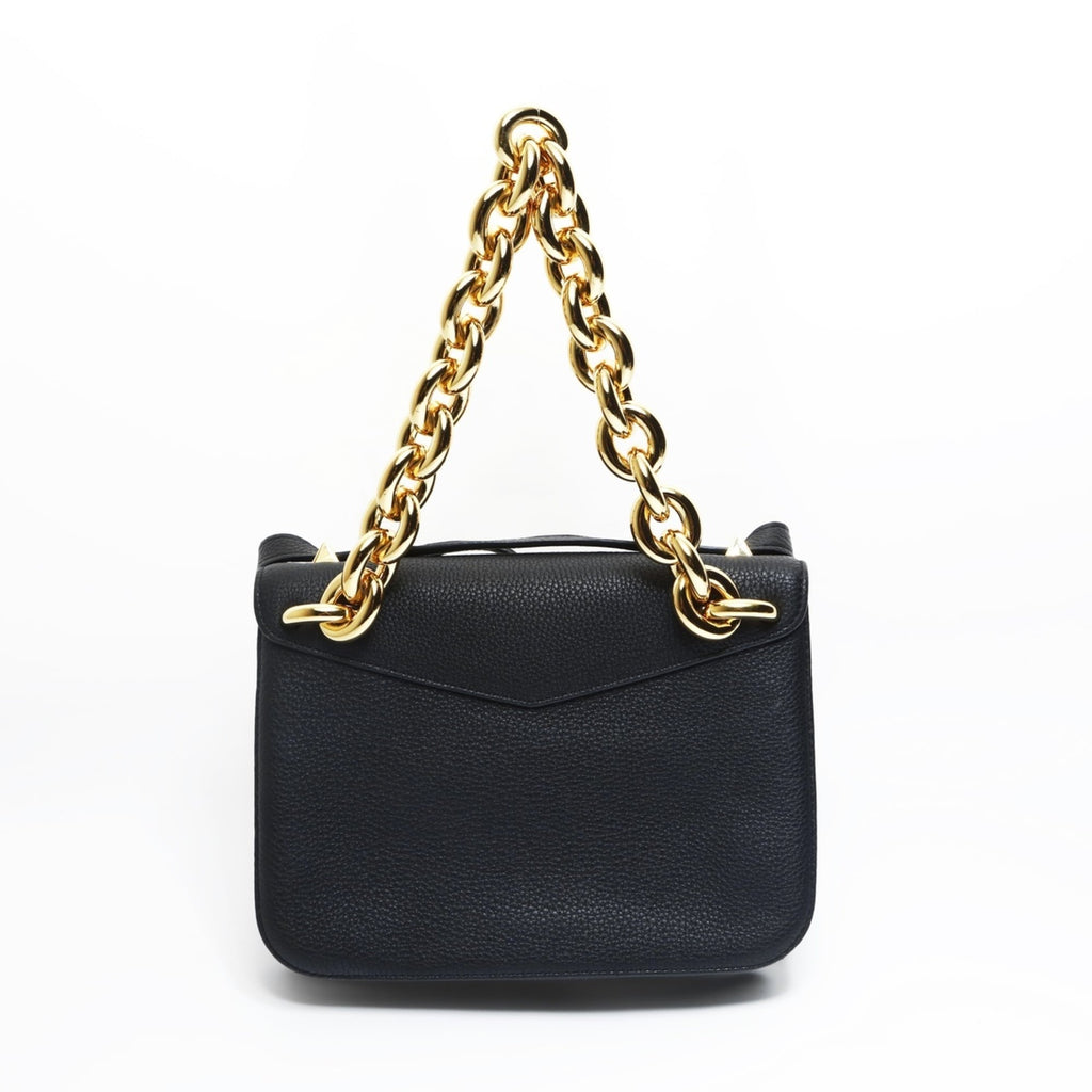 Bottega Veneta Black Leather Shoulder Bag