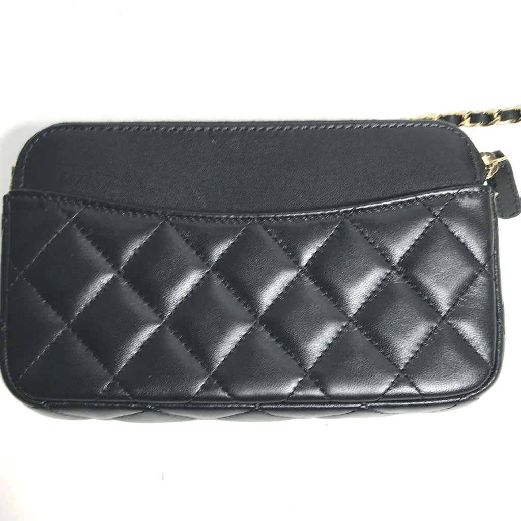 Chanel Black Leather Shoulder Bag