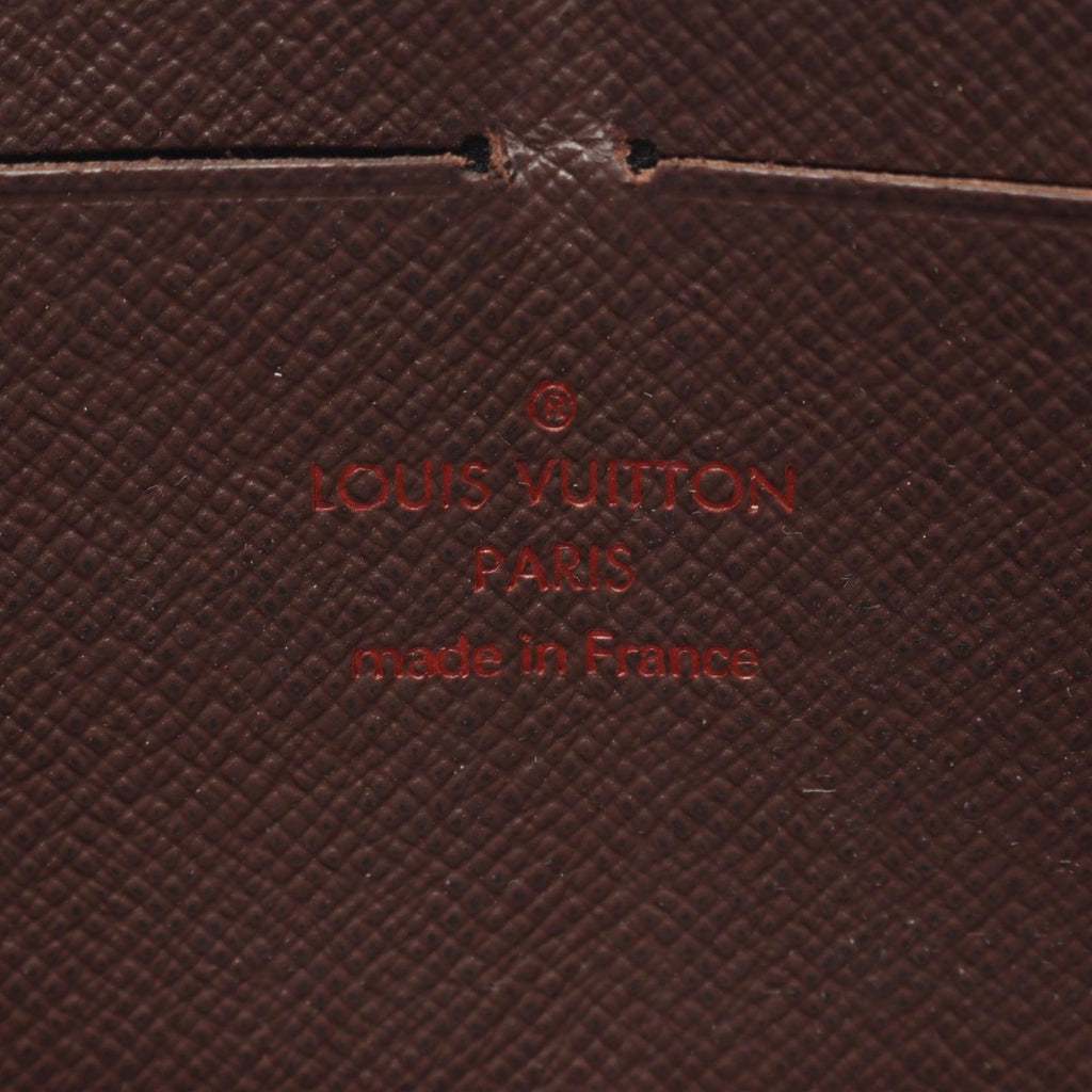 Louis Vuitton Brown Ebene Damier Canvas Pvc Long Wallet