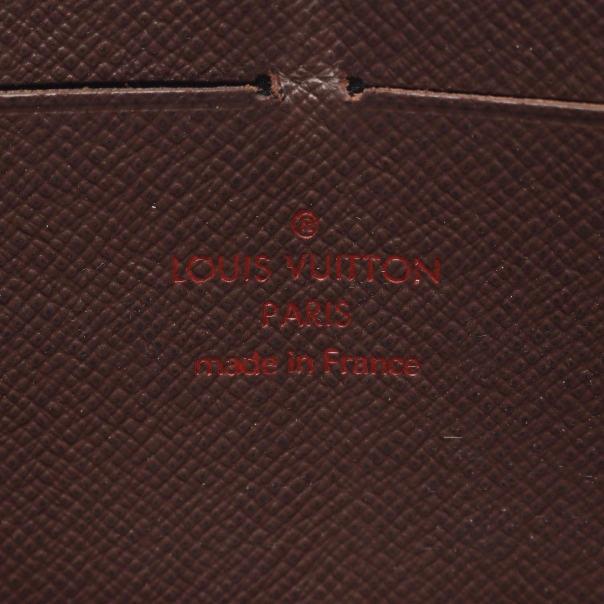 Louis Vuitton Brown Ebene Damier Canvas Pvc Long Wallet