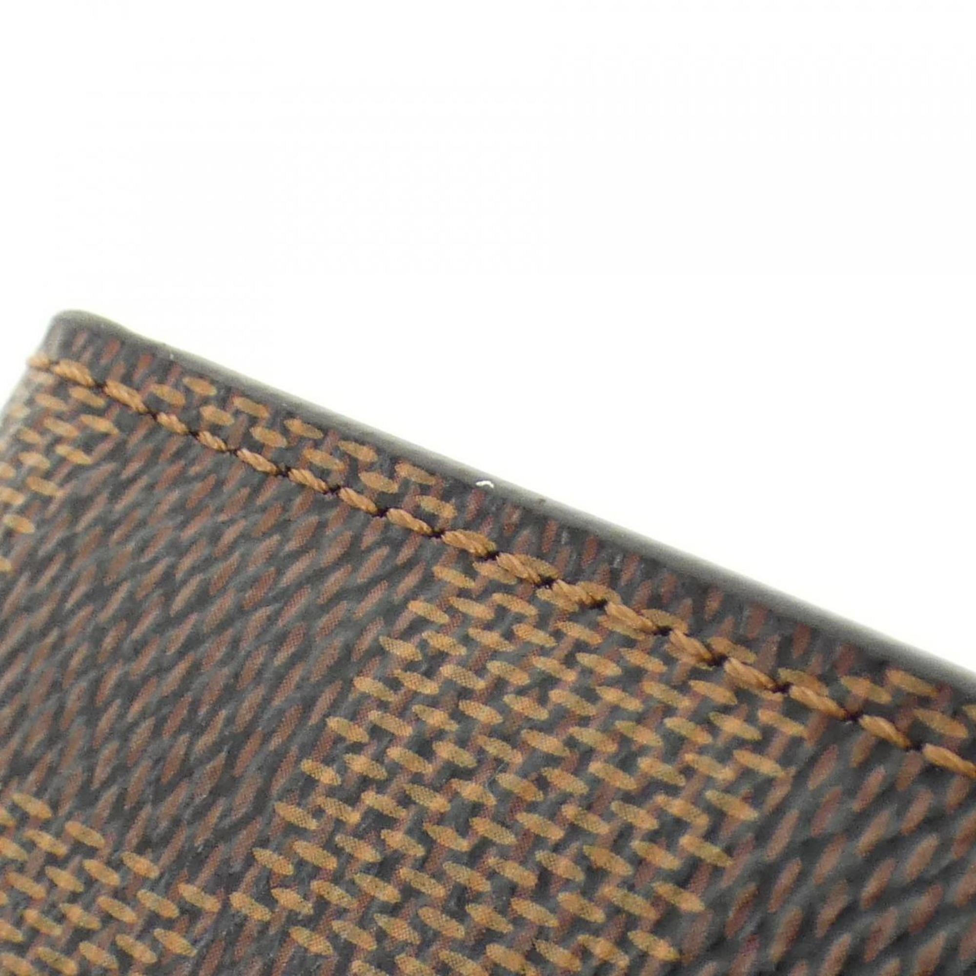 Louis Vuitton Ebene Rose Ballerine Coated Canvas Wallet (Tri-Fold)