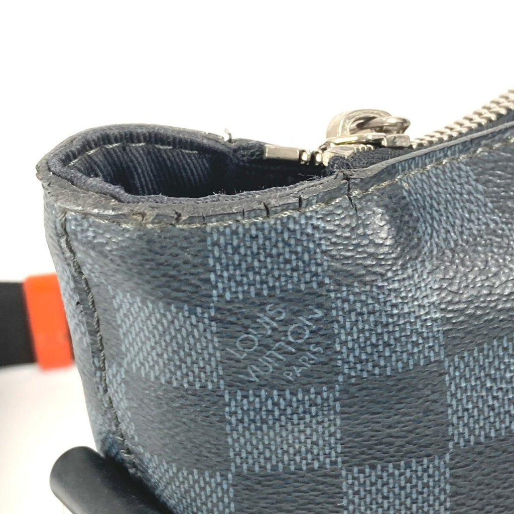 Louis Vuitton Galle Navy Orange Damier Canvas Messenger Bag Shoulder Bag
