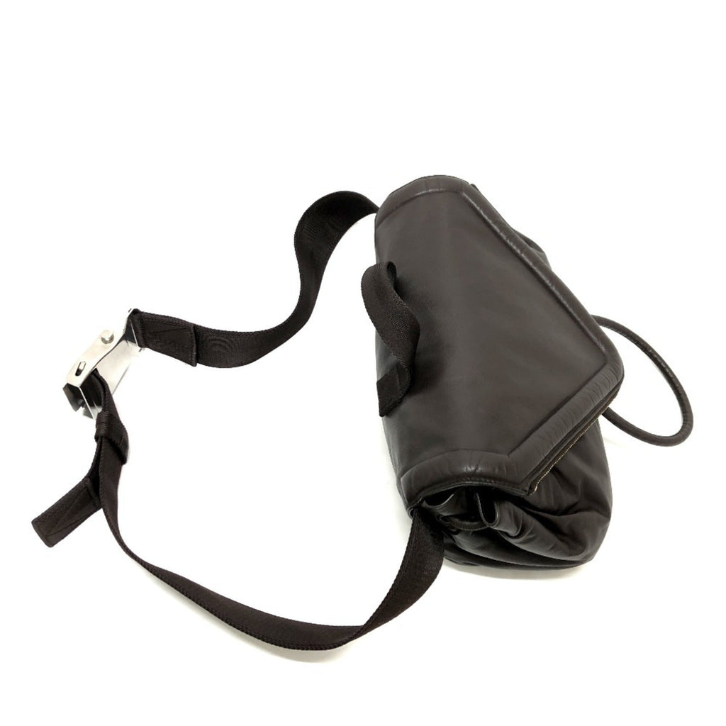 Bottega Veneta Black Leather Fanny Pack