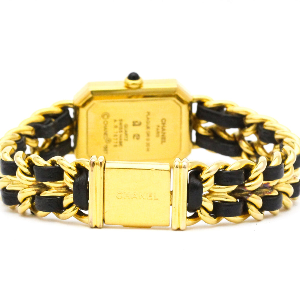 Chanel Premiere Rock Quartz Watch Plated Metal And Leather Watch