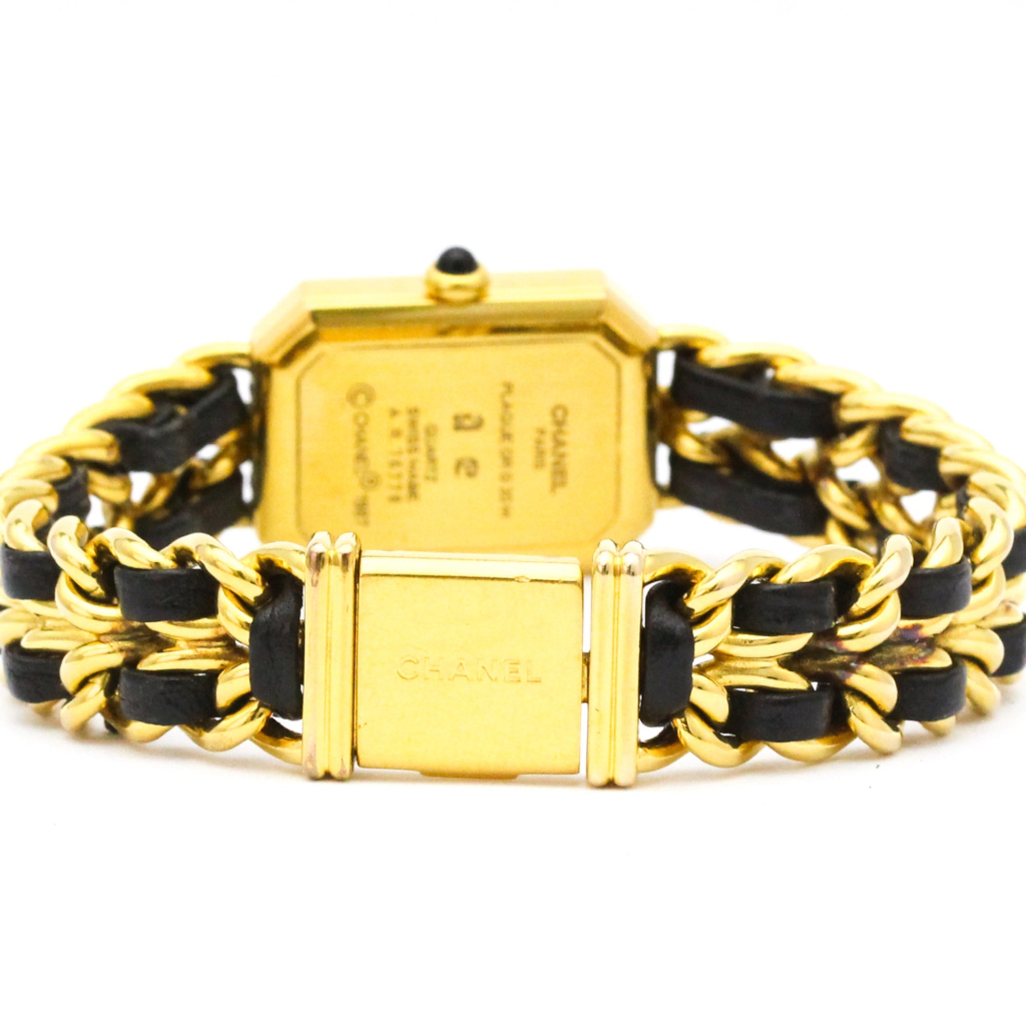 Chanel Premiere Rock Quartz Watch Plated Metal And Leather Watch