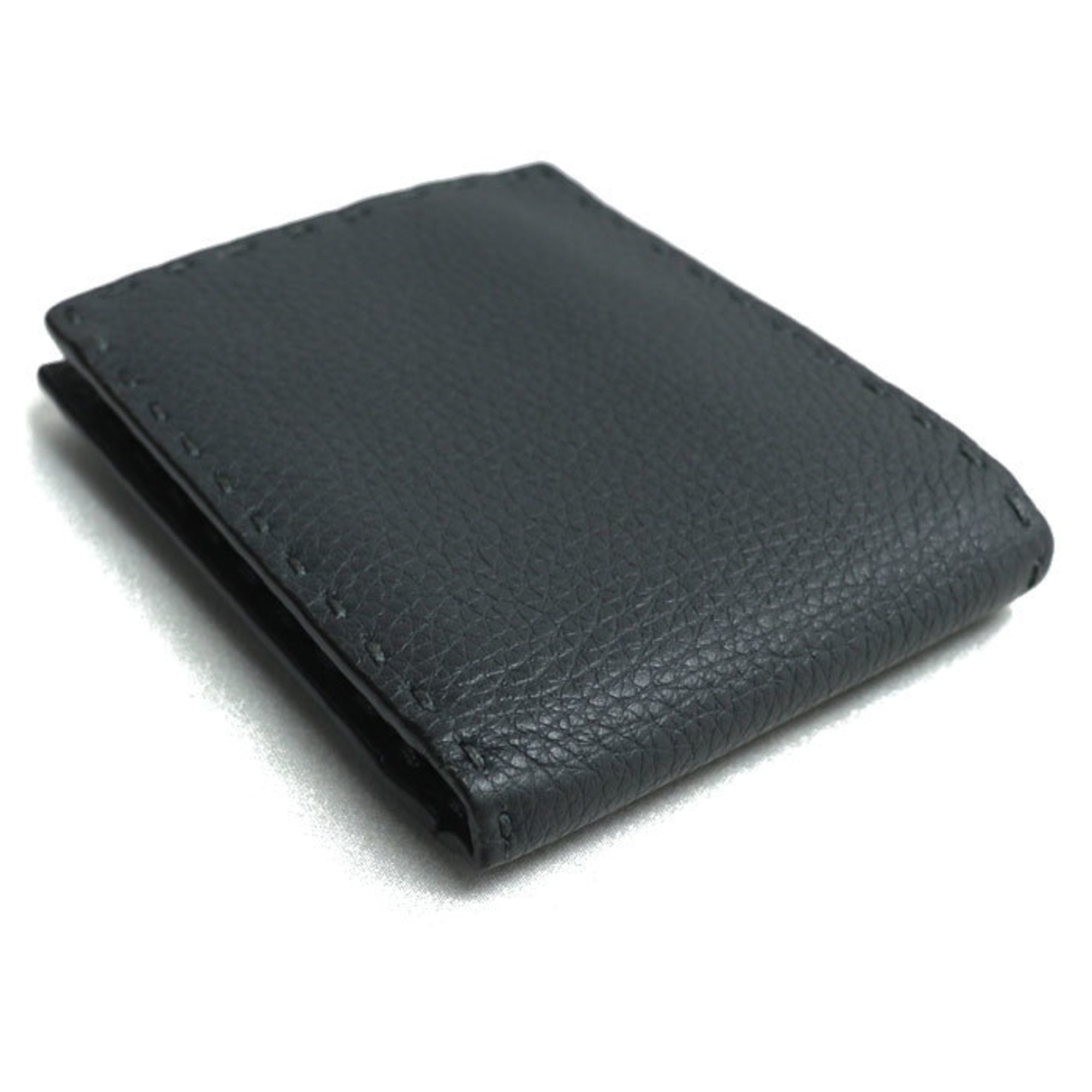 Fendi Gray Leather Wallet (Bi-Fold)