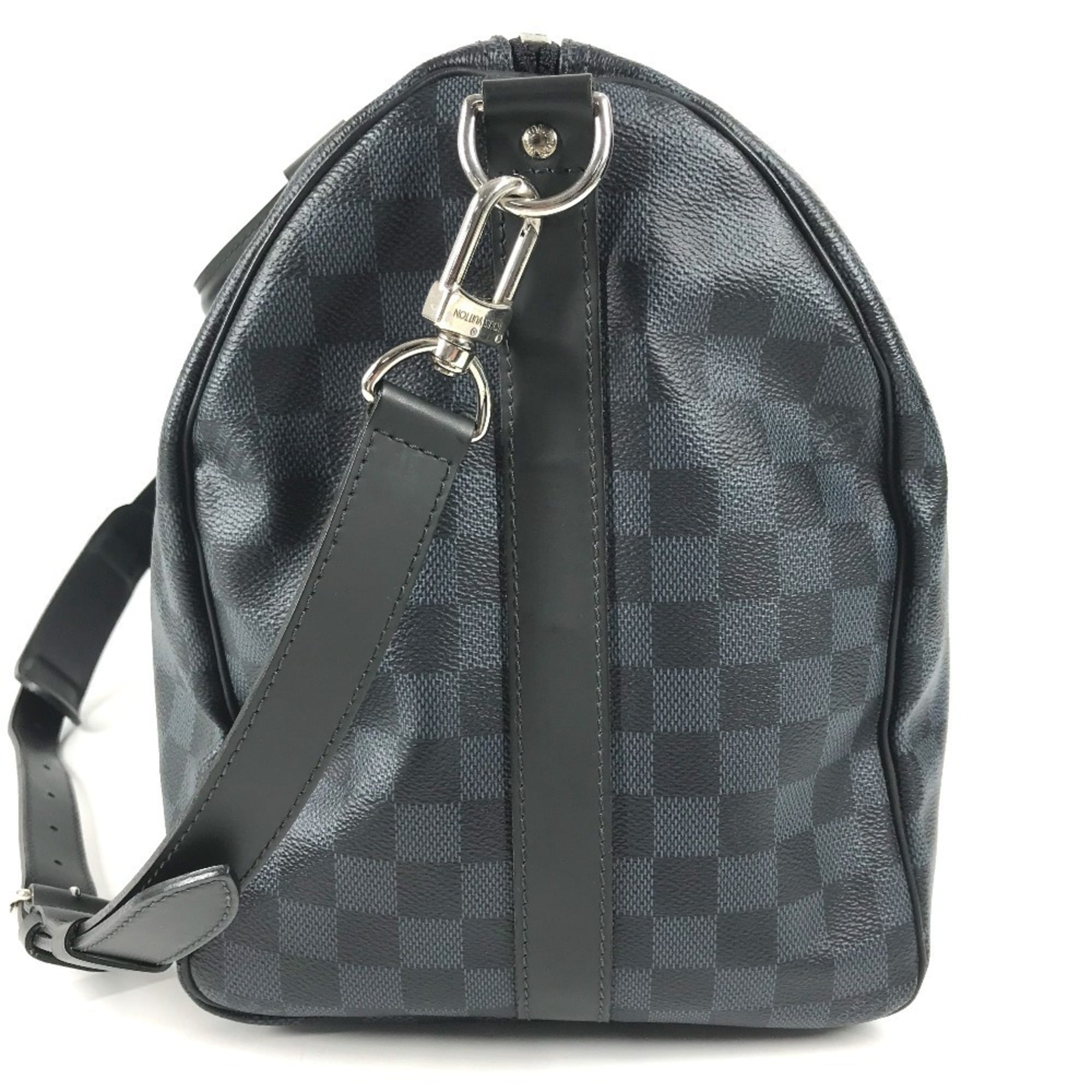 Louis Vuitton Damier Cobalt Navy Canvas Boston Bag Shoulder Bag