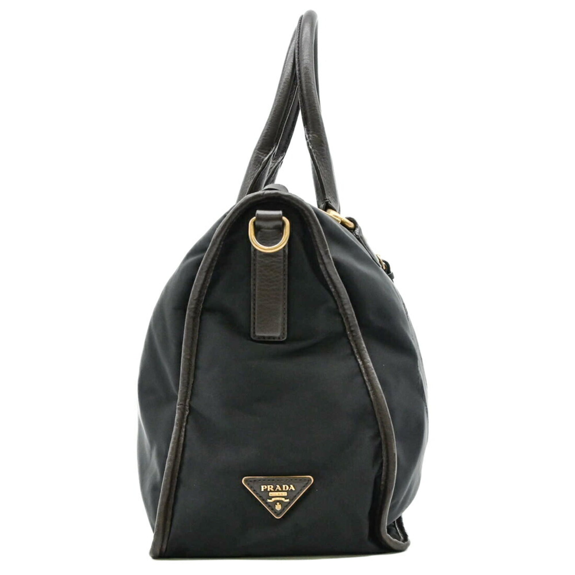 Prada Black Nylon Handbag Shoulder Bag