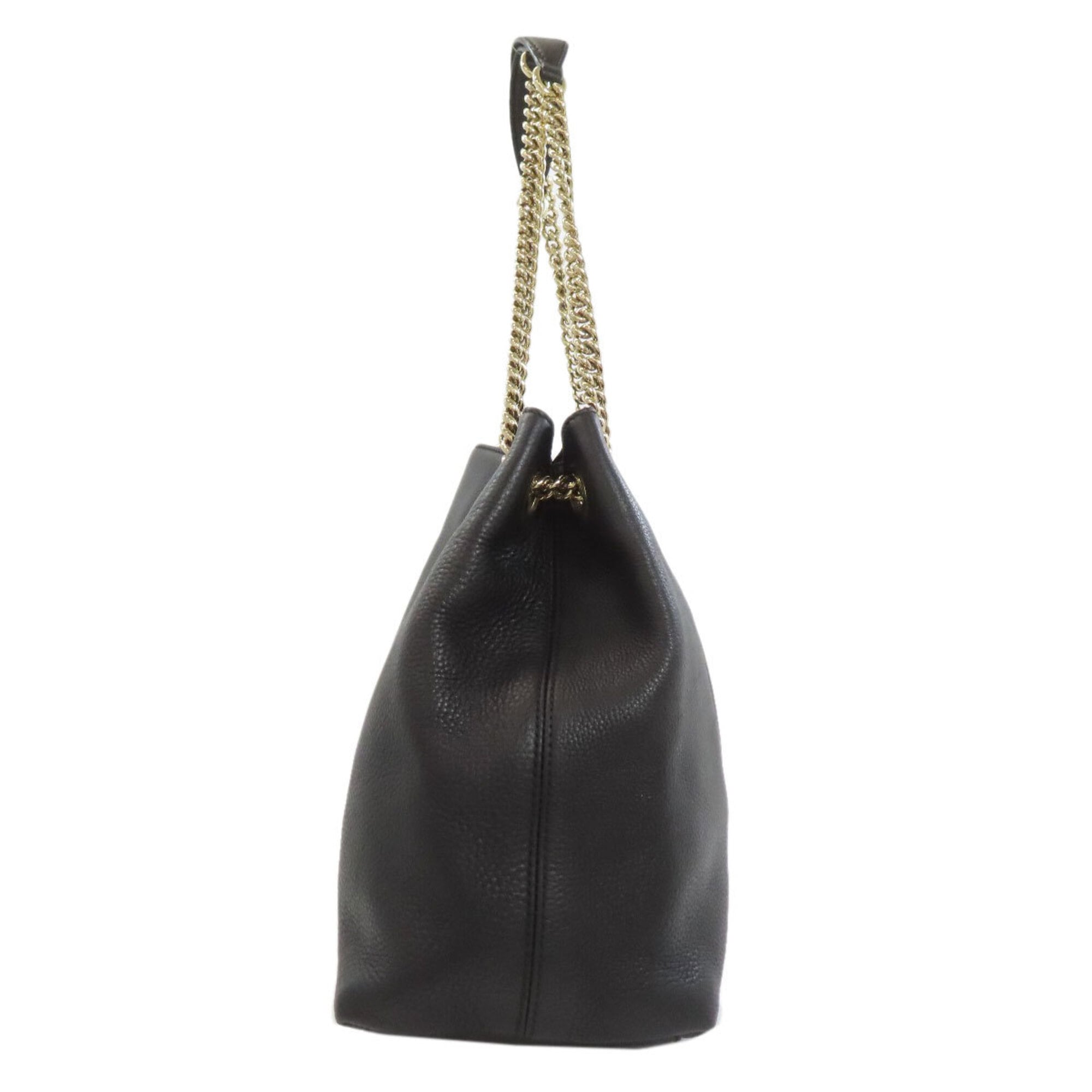 Gucci Black Leather Tote Bag (Pre-Owned)