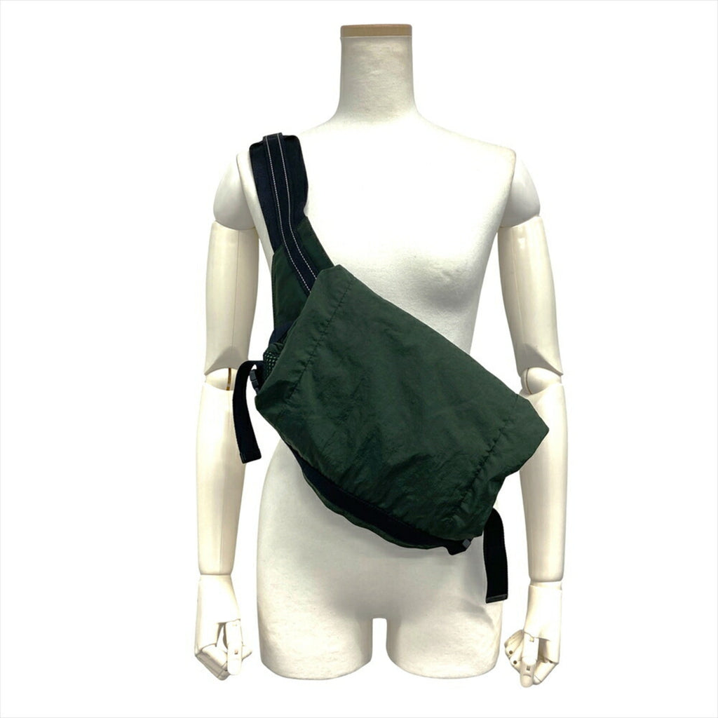 Bottega Veneta Green Nylon Fanny Pack Sling Bag