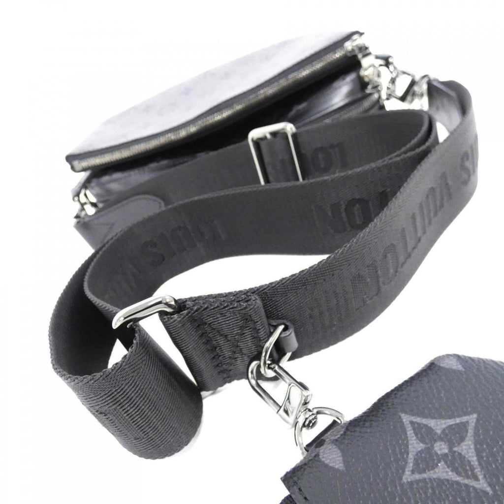 Louis Vuitton Black Gris Coated Canvas Shoulder Bag