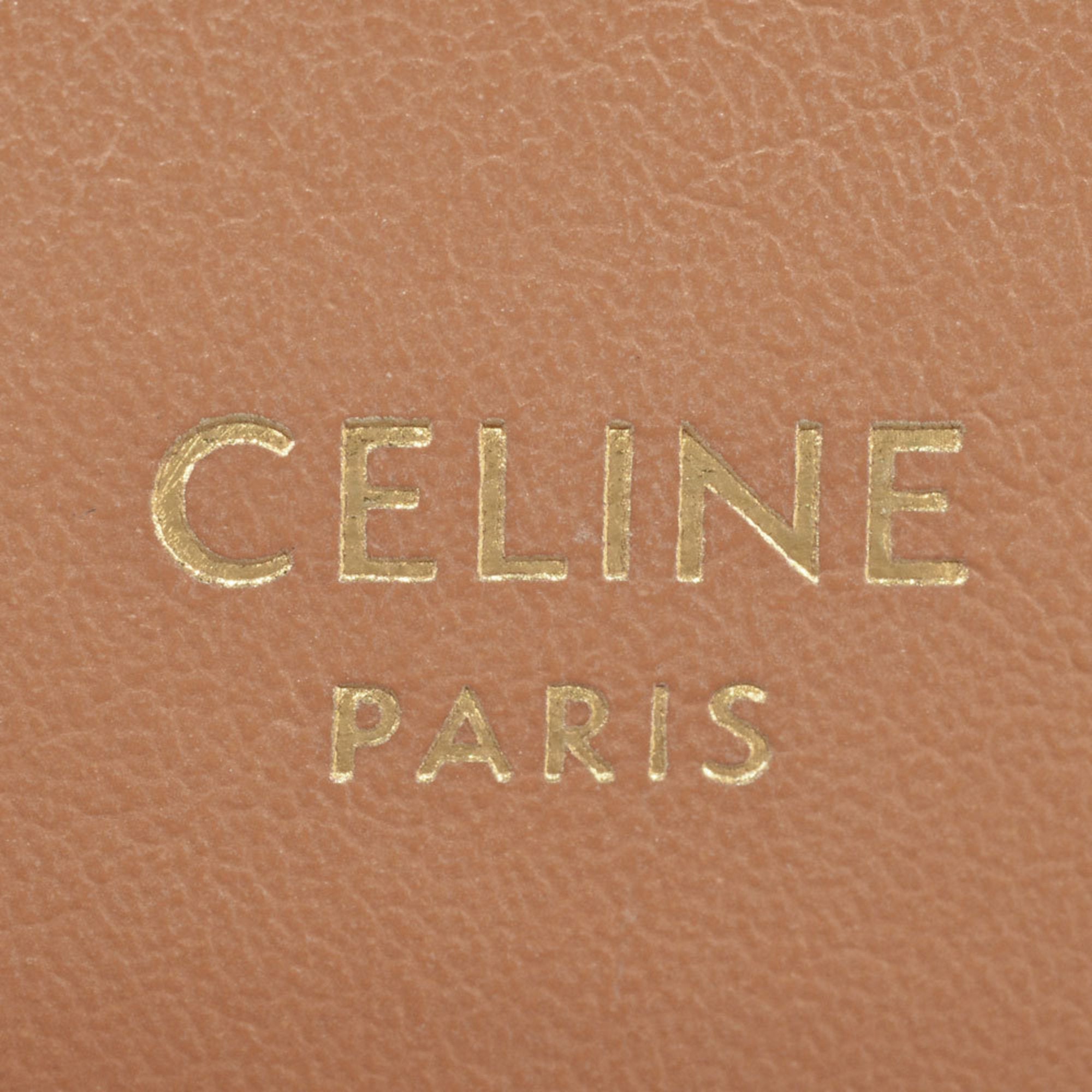 Celine Navy Canvas Shoulder Bag