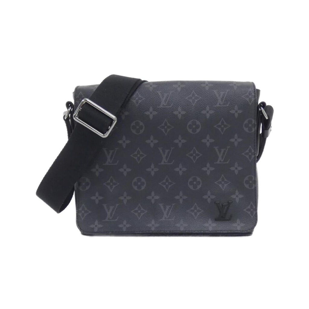 Louis Vuitton Black Coated Canvas Shoulder Bag