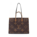 Louis Vuitton Brown Coated Canvas Leather Shoulder Bag