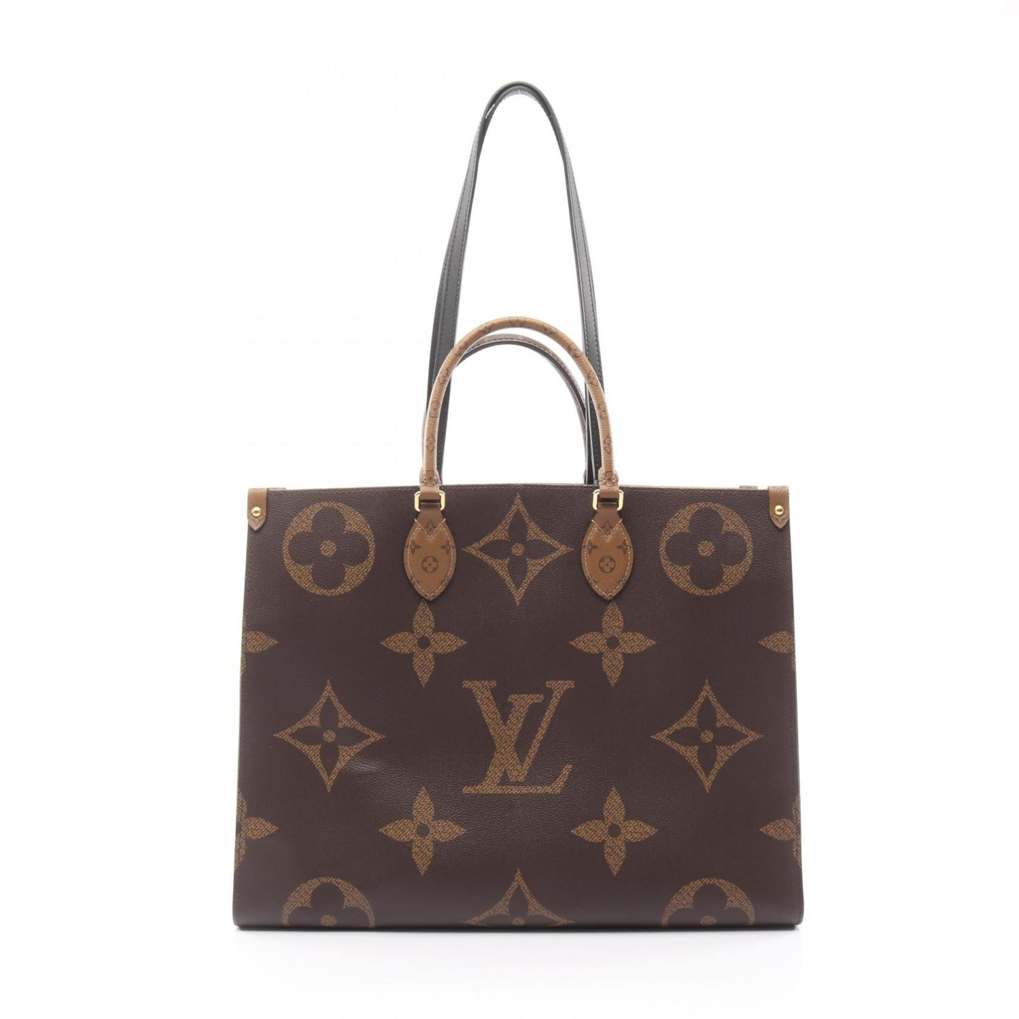Louis Vuitton Brown Coated Canvas Leather Shoulder Bag