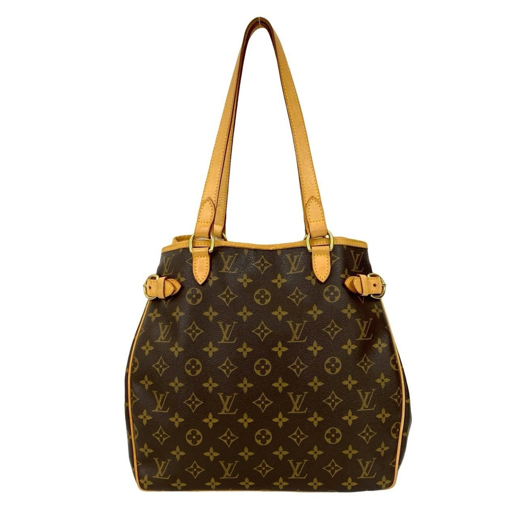 Louis Vuitton Brown Leather Pvc Shoulder Bag Tote Bag