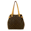 Louis Vuitton Brown Leather Pvc Shoulder Bag Tote Bag