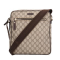 Gucci Beige Brown Gg Supreme Canvas Messenger Bag Shoulder Bag (Pre-Owned)