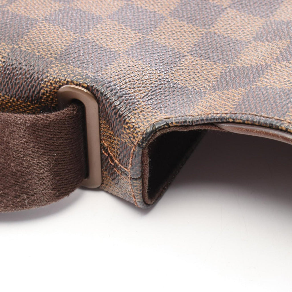 Louis Vuitton Brown Damier Canvas Coated Canvas Leather Handbag Shoulder Bag