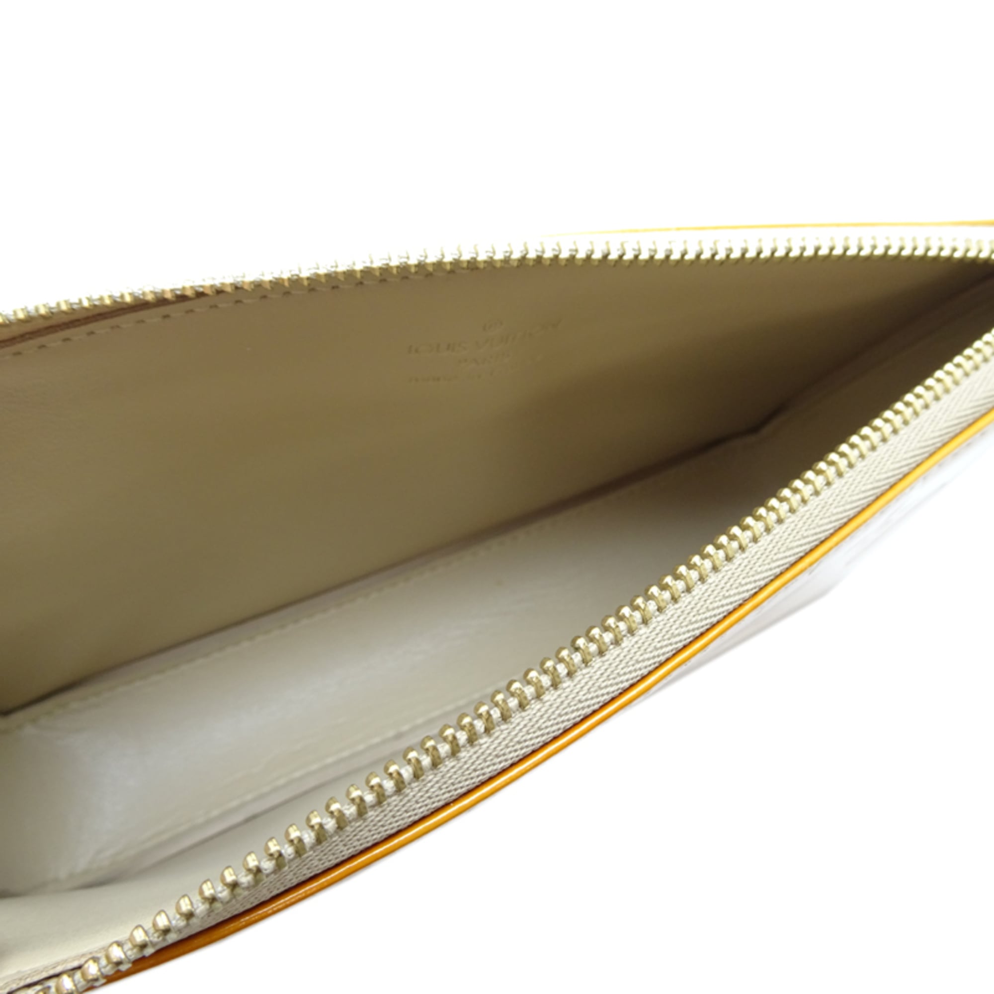 Louis Vuitton Yellow Monogram Vernis Pouch