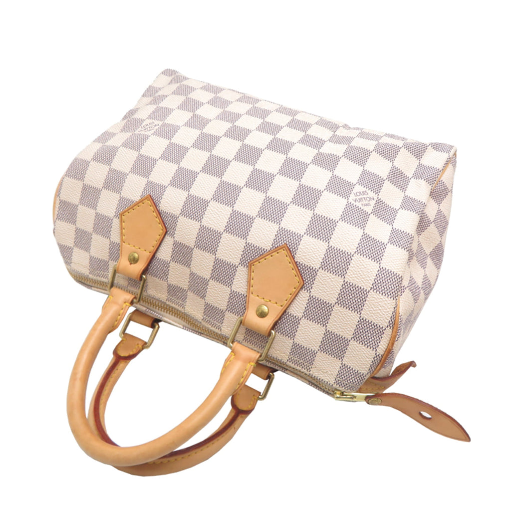 Louis Vuitton White Damier Azur Handbag