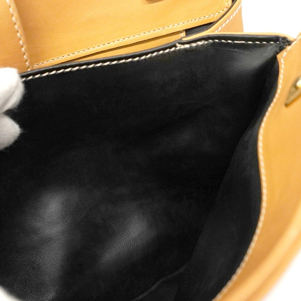 Fendi Beige Black Pvc Clutch Bag