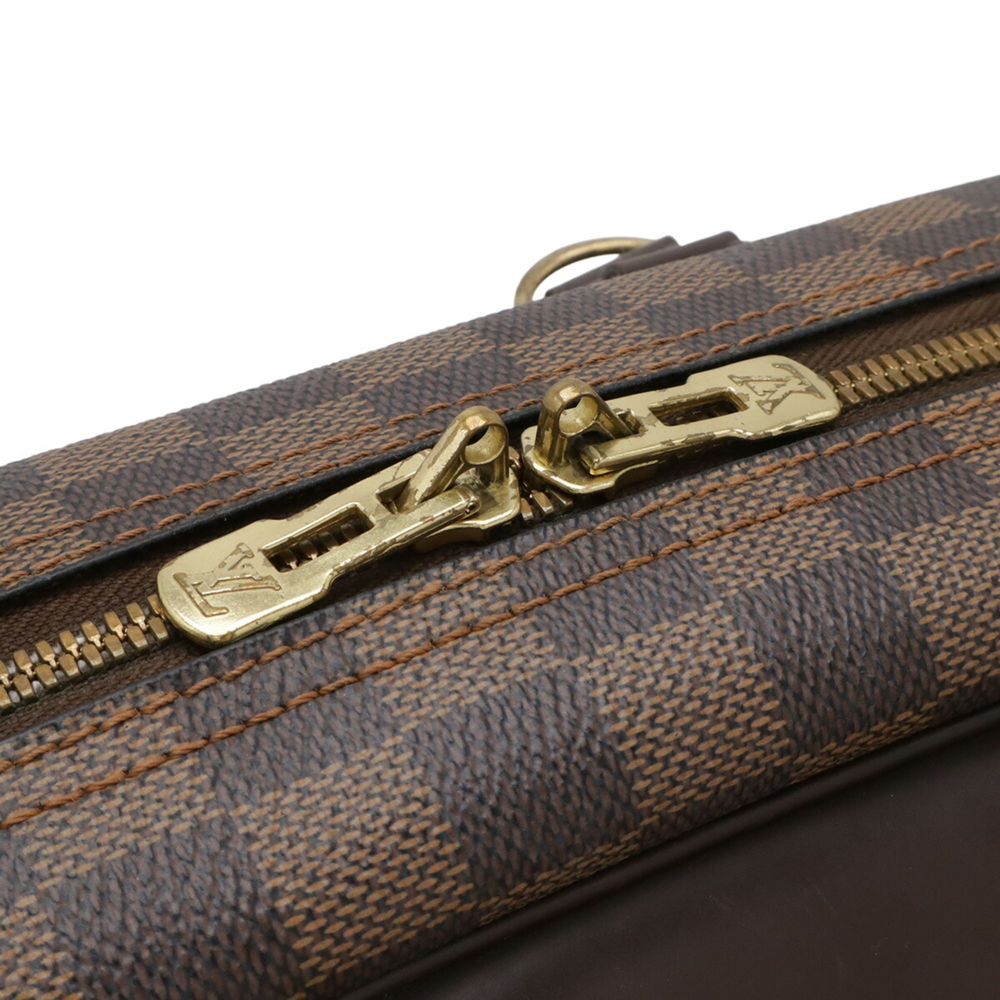 Louis Vuitton Brown Damier Canvas Pvc Handbag