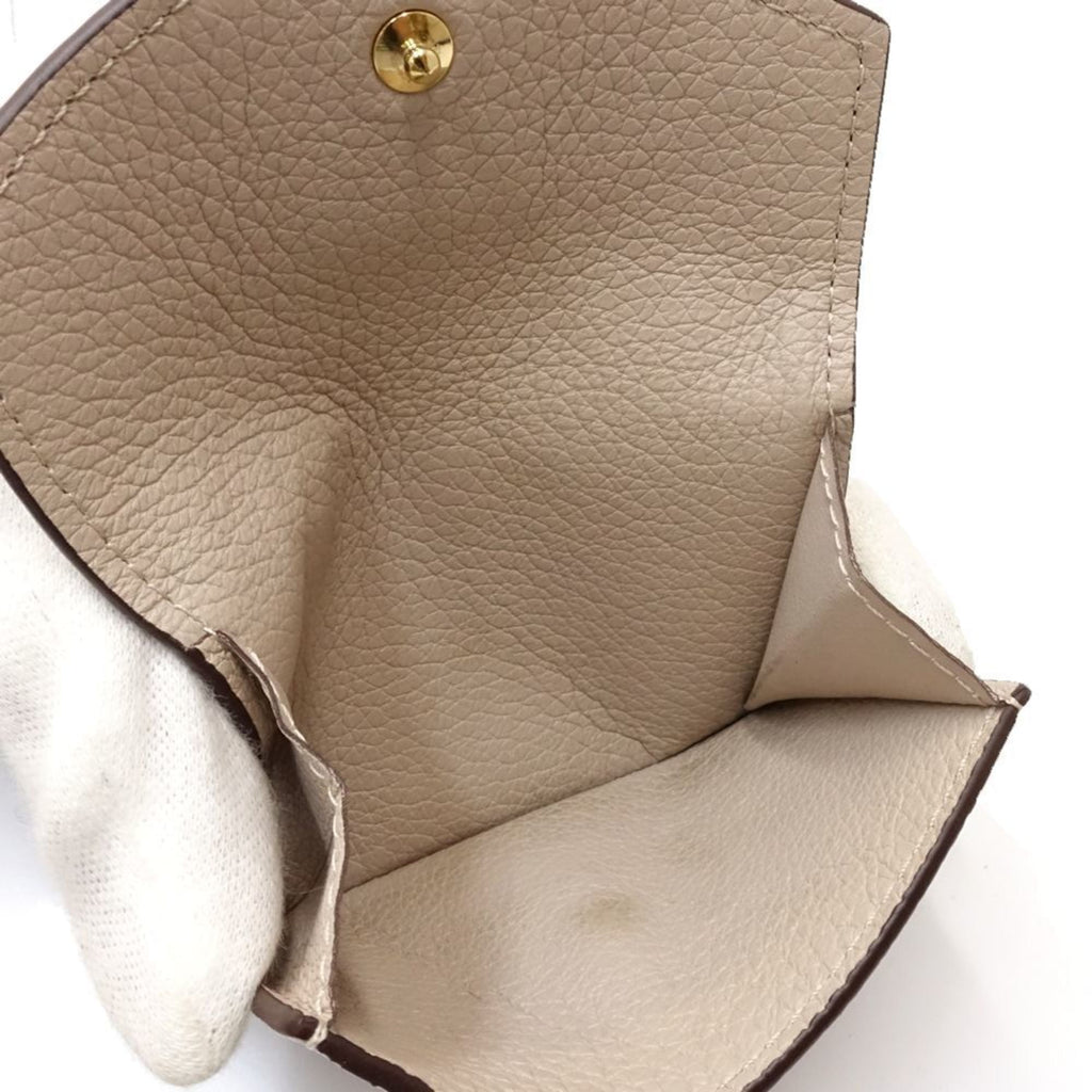Louis Vuitton Grayish Leather Wallet (Tri-Fold)