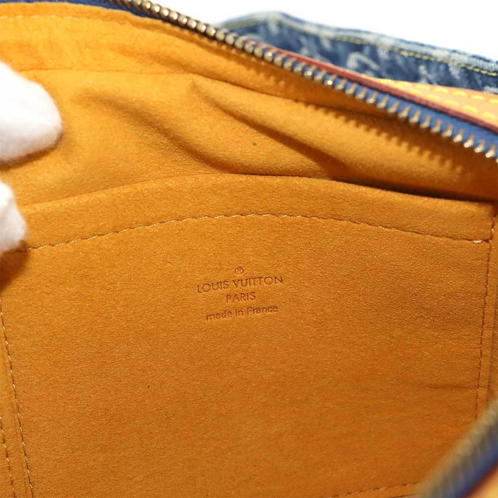 Louis Vuitton Blue Monogram Denim Fanny Pack Pouch Sling Bag