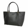 Gucci Black Leather Tote Bag (Pre-Owned)