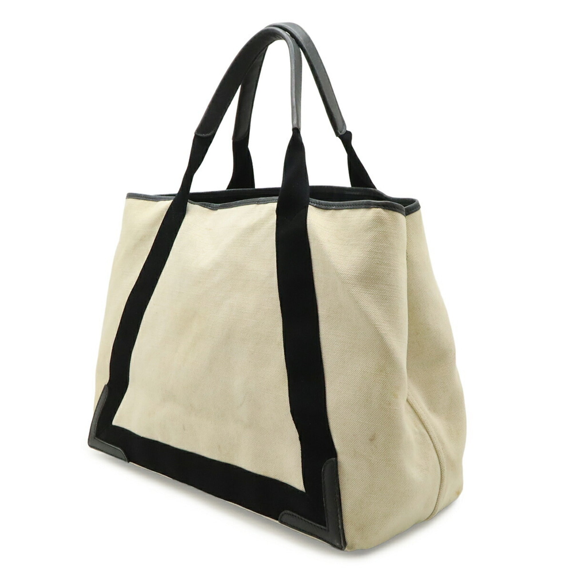 Balenciaga Black Navy Canvas Handbag Pouch Shoulder Bag Tote