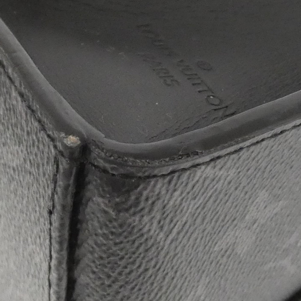 Louis Vuitton Black Coated Canvas Handbag