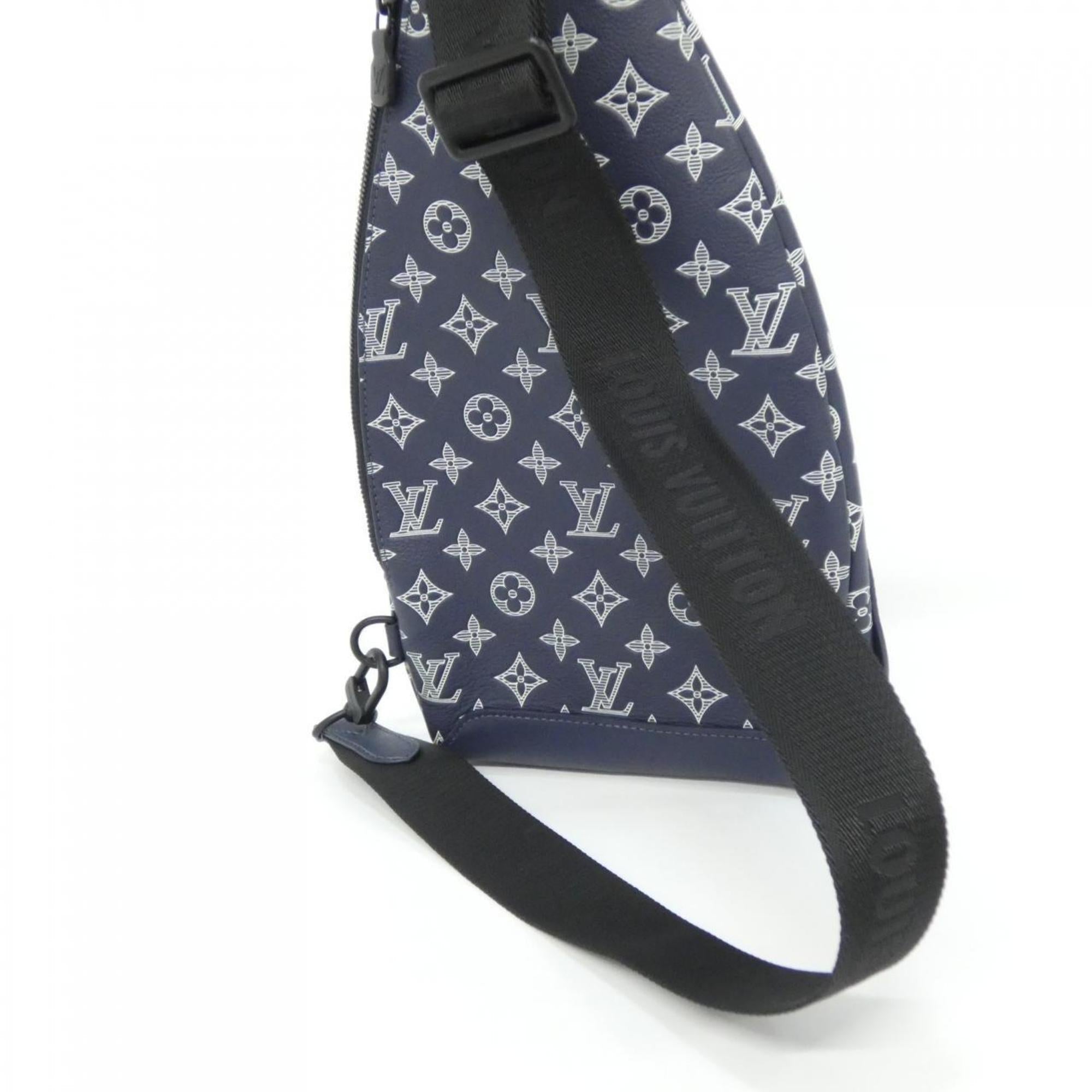 Louis Vuitton Blue Leather Shoulder Bag