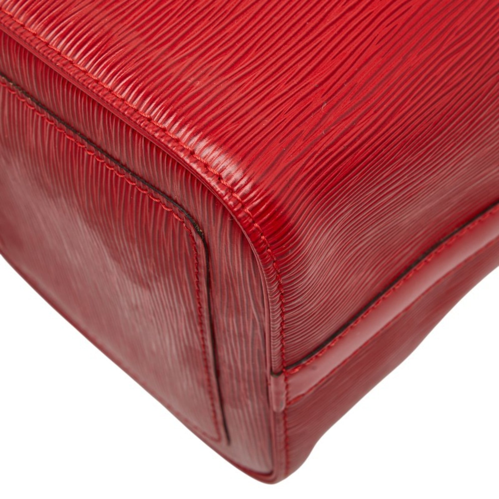 Louis Vuitton Castilian Red Leather Boston Bag Handbag